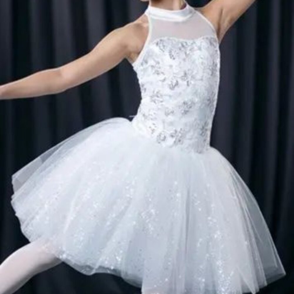 Weissman White and Silver Ballet Costume